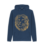 Navy Printed Hoody Front