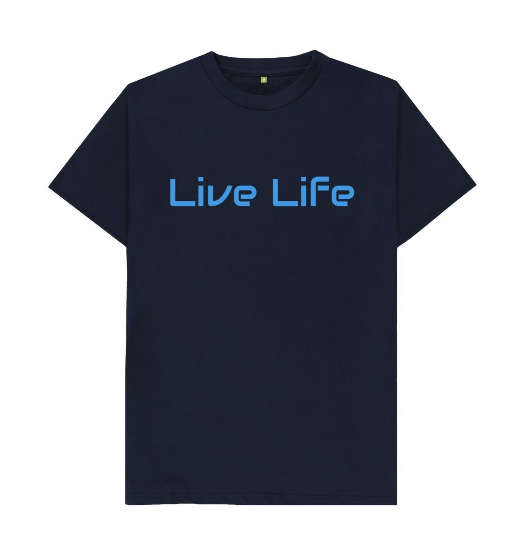 Navy Blue Live Life Tee