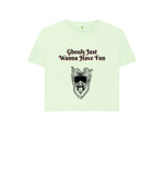 Pastel Green Ghouls Fun Boxy Tee