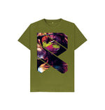 Moss Green Lion Funk Tee