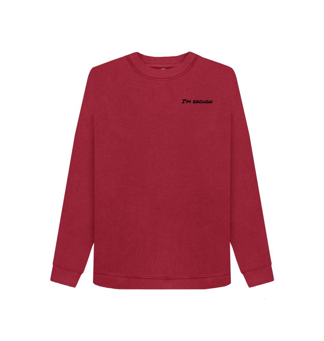 Cherry I'm Enough Crew Neck Sweatshirt