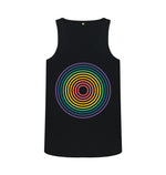 Black Rainbow Circle Vest Top