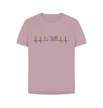 Mauve Love Line Relaxed Fit Tee