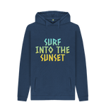 Navy Printed Hoody Front
