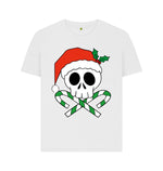 White Skeleton Santa Tee