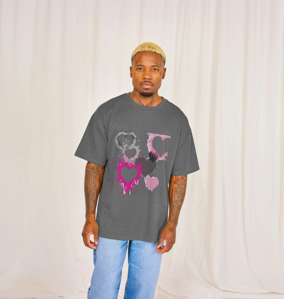 Hearts Oversized Tee