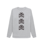 Light Heather Printed Sweater Front