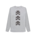 Light Heather Patterned Crew Neck Sweatshirt