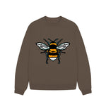 Chocolate Bee Oversized Jumper