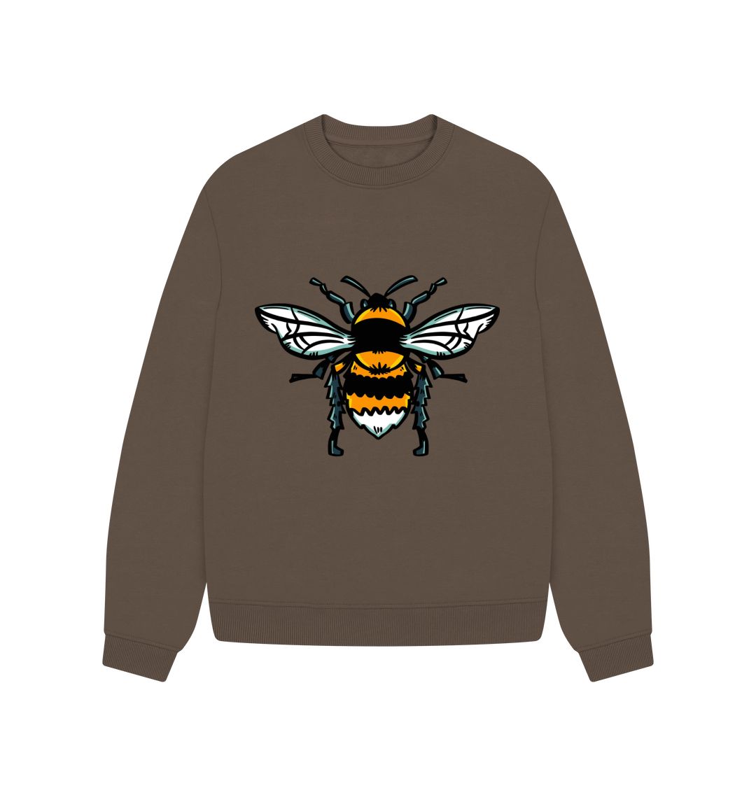 Chocolate Bee Oversized Jumper