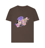 Chocolate Headful Of Flowers Tee