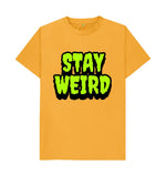 Mustard Tye Dye Stay Weird Tee