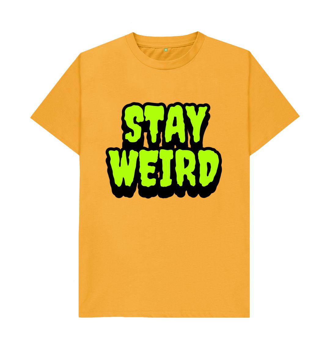 Mustard Tye Dye Stay Weird Tee