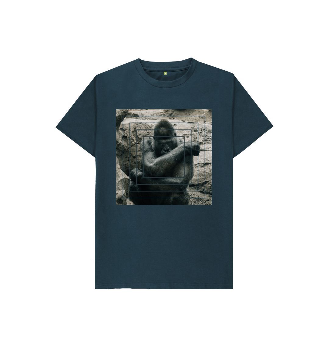 Denim Blue Wild Gorilla Tee