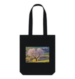 Black Blossom Tree Shopper Tote