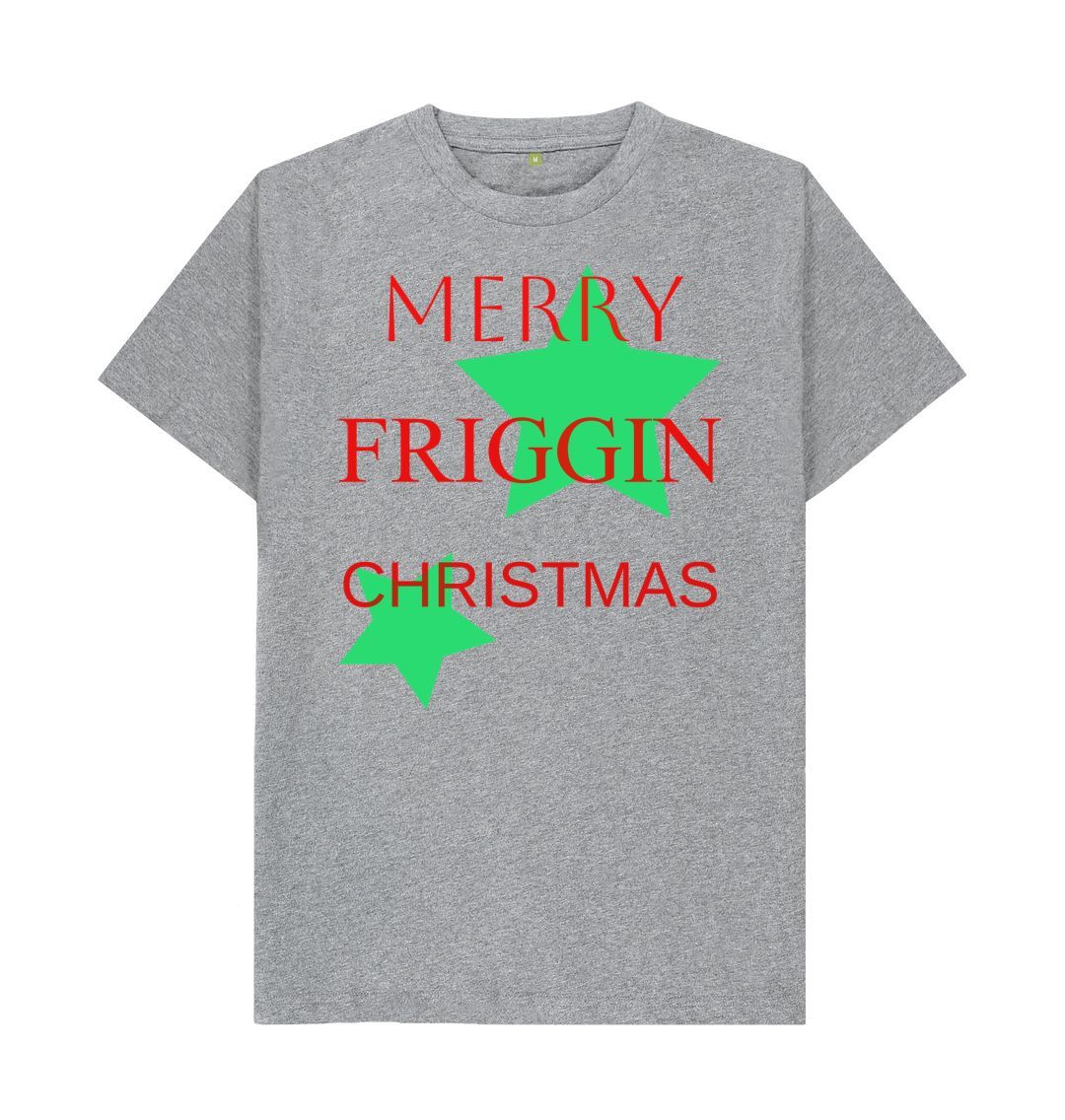 Athletic Grey Merry Friggin Christmas Tee