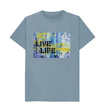 Stone Blue Love To Live Life Tee