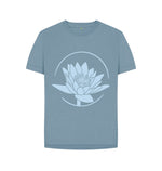 Stone Blue Big Blue Lotus Relaxed Tee