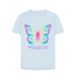 Sky Blue Magical Butterfly Relaxed Fit Tee