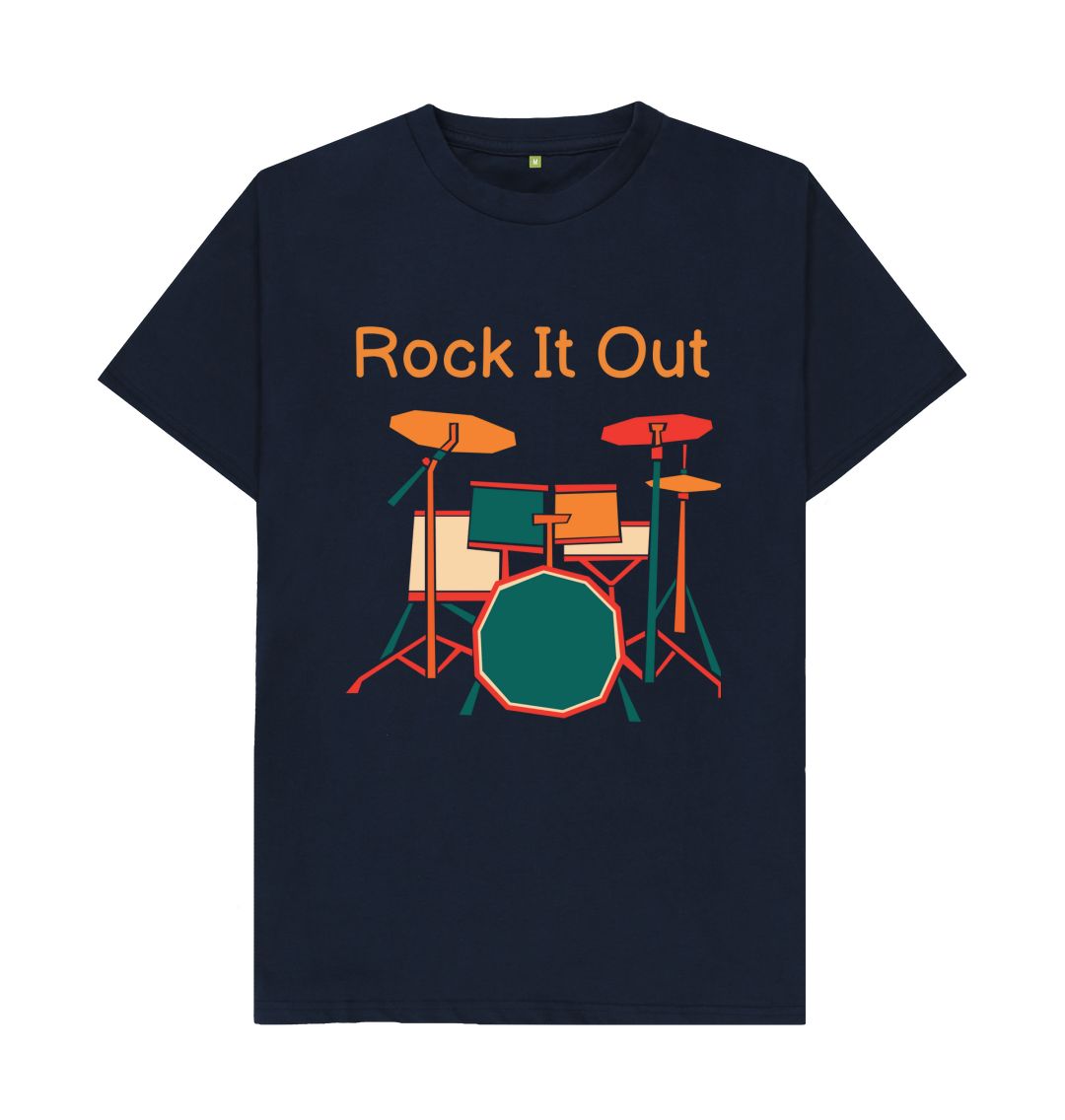 Navy Blue Rock It Out Tee