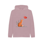 Mauve Cute Fox Hoodie