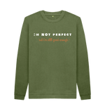 Khaki Printed Sweater Front
