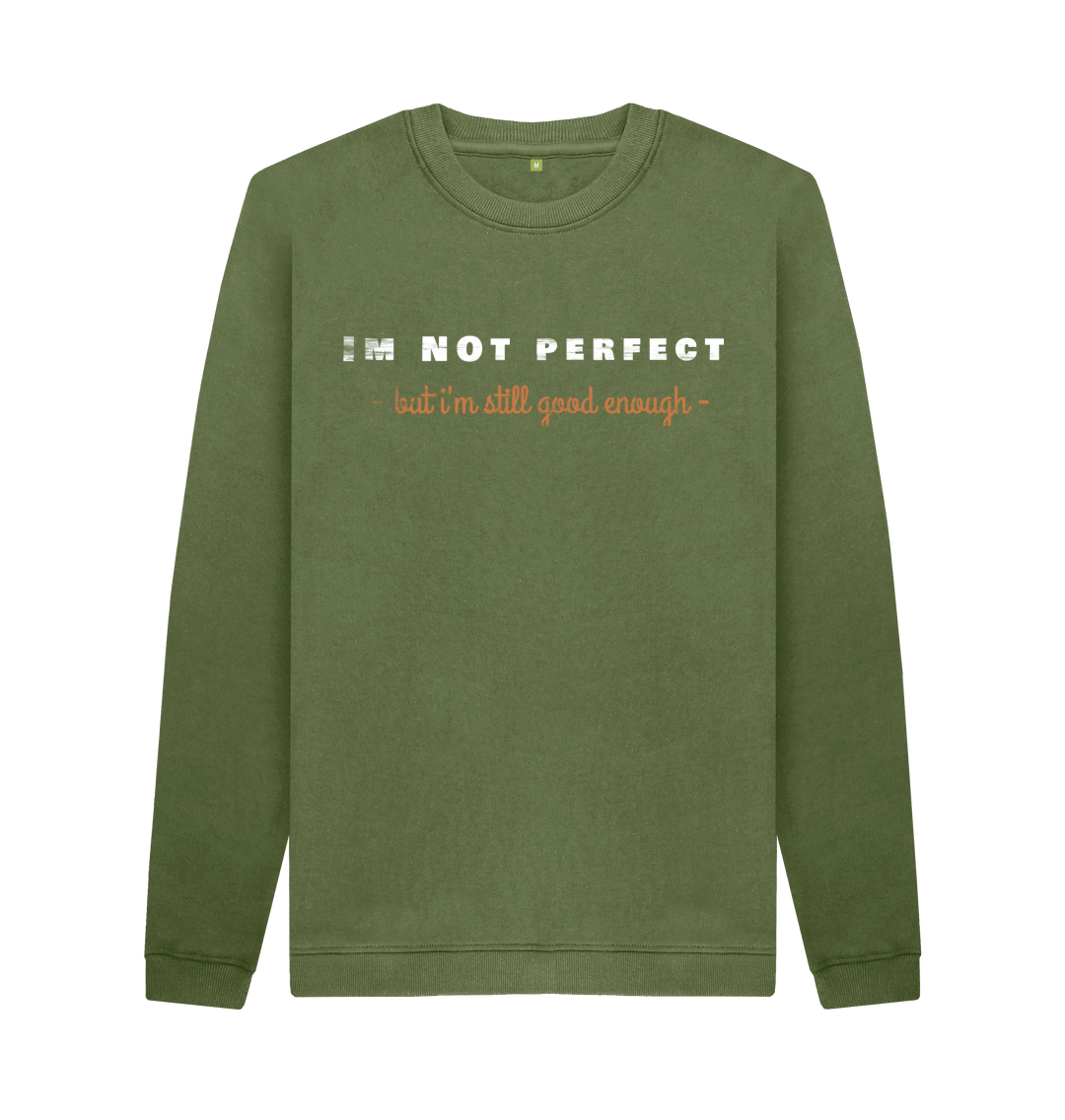 Khaki Printed Sweater Front