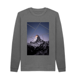 Slate Grey Printed Sweater Front
