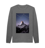 Slate Grey Mountain Crew Neck Jumper