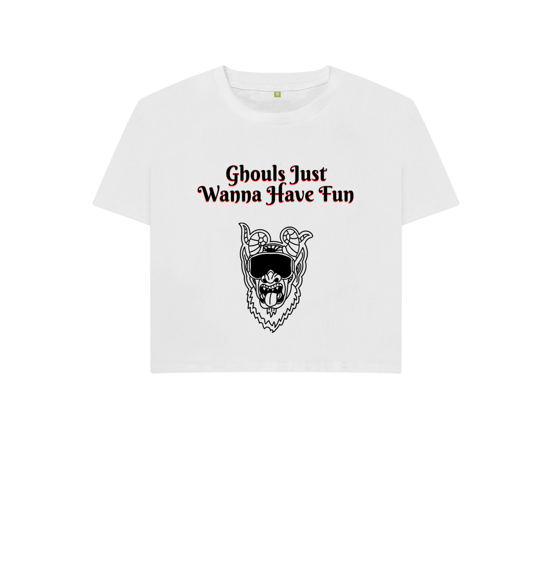 White Printed T-shirt Front