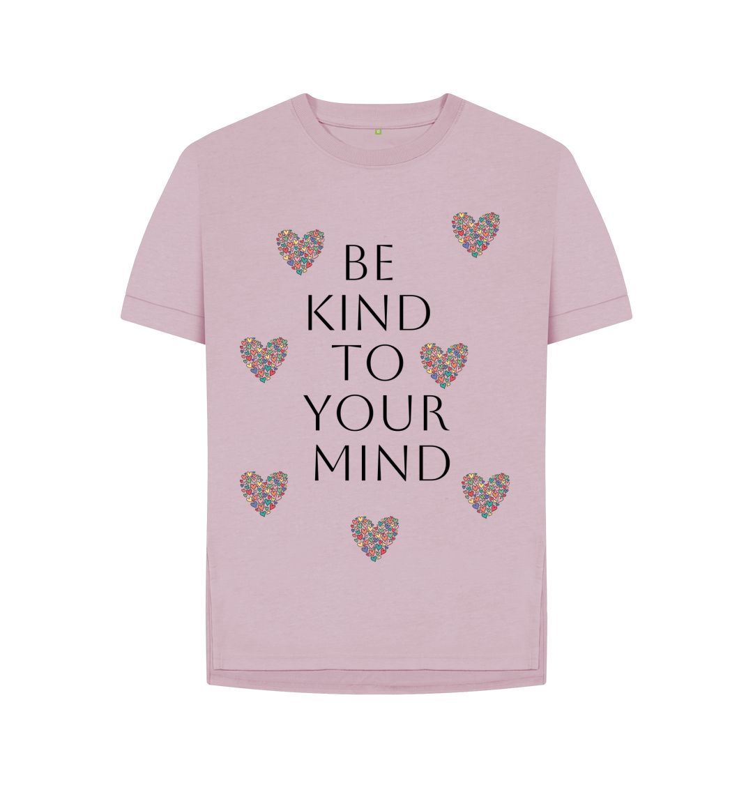 Mauve Be Kind To Your Mind Relaxed Tee