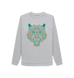 Light Heather Printed Sweater Front