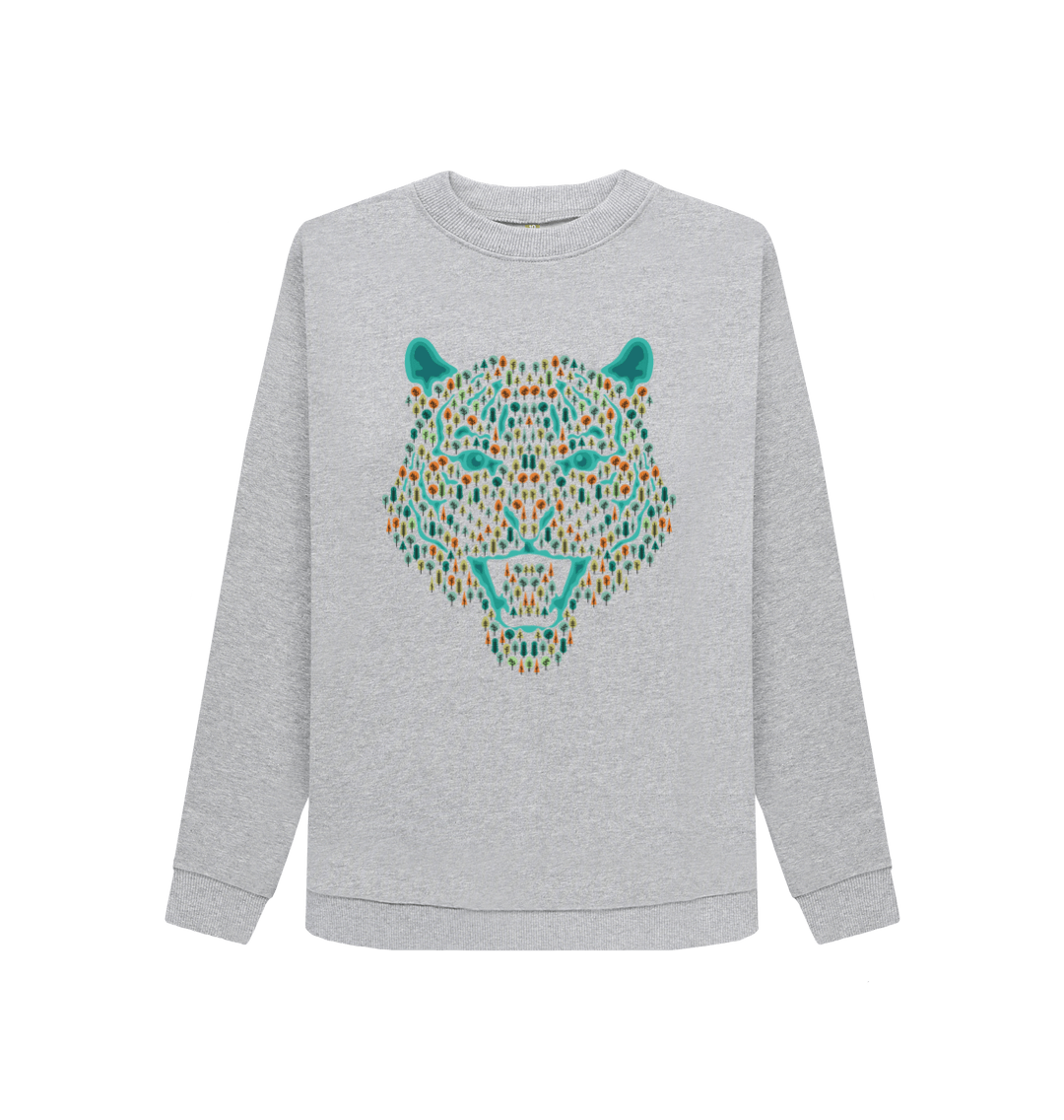 Light Heather Printed Sweater Front