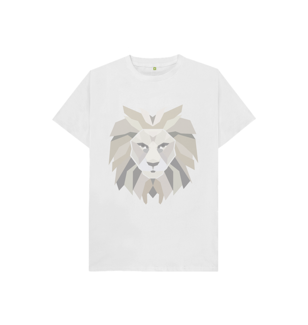 White Grey Lion Tee