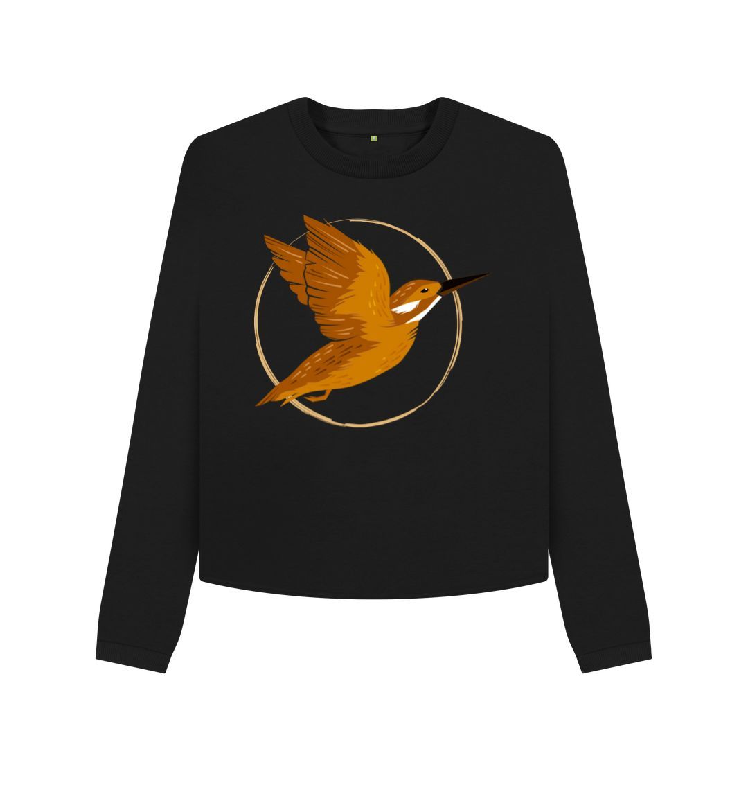 Black Bird Boxy Jumper