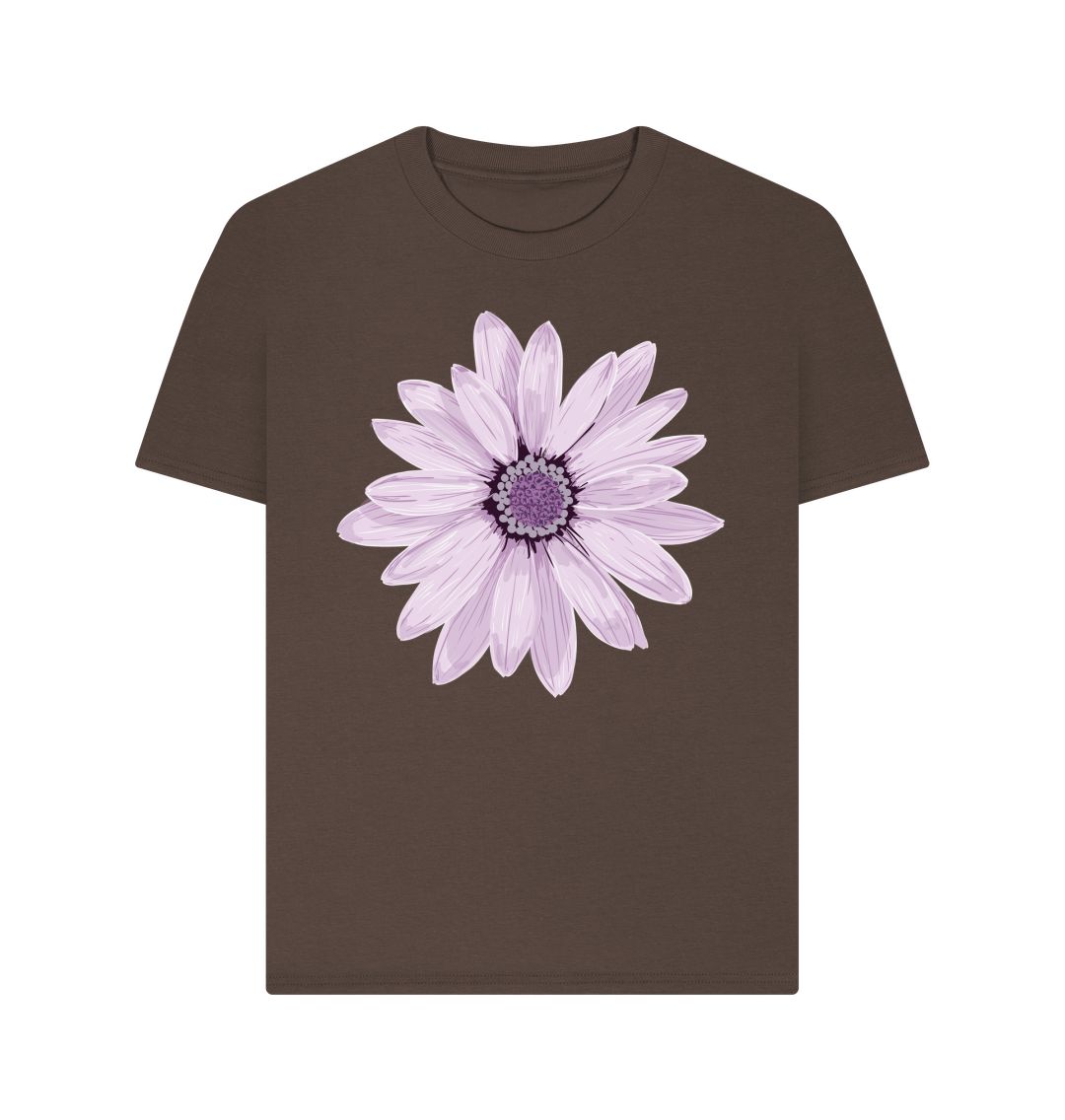 Chocolate Purple Flower Tee