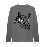Slate Grey Printed Sweater Front
