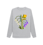 Light Heather Printed Sweater Front