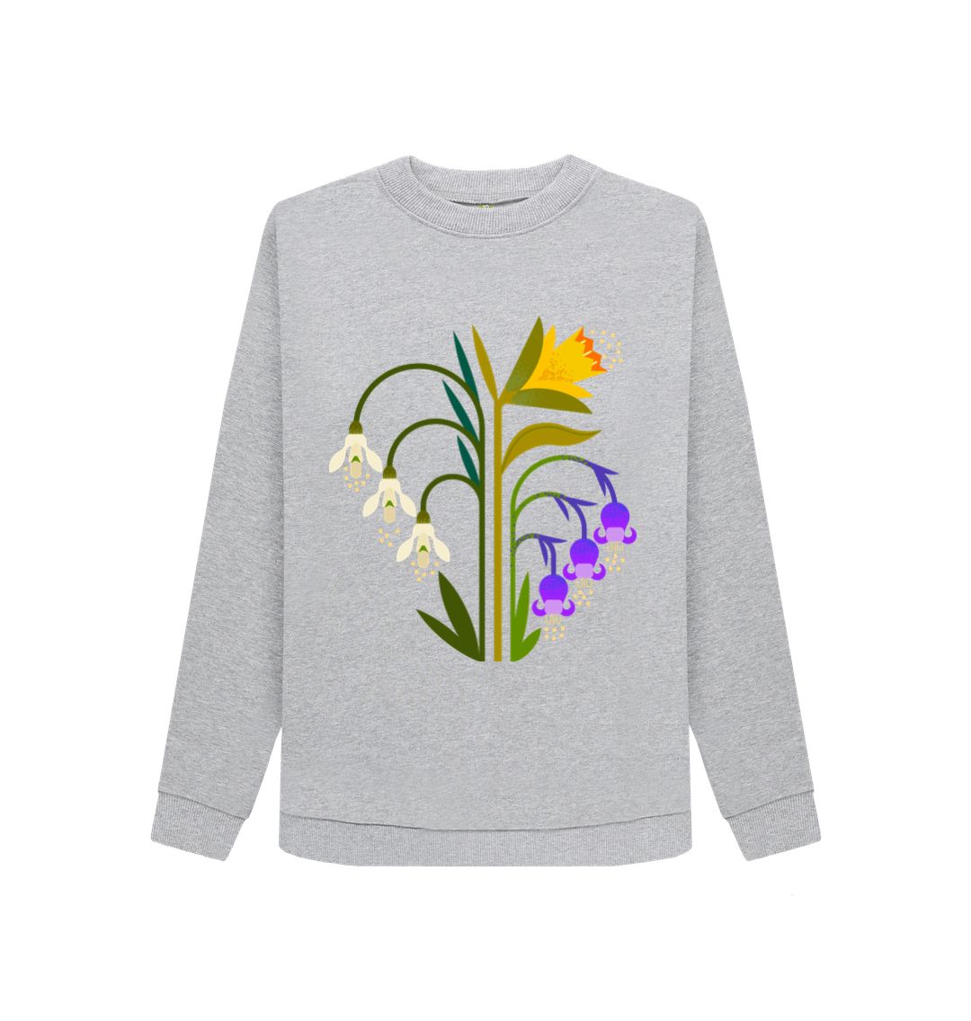 Light Heather Spring Crew Neck Sweatshirt