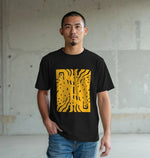 Golden Labyrinth tee showcasing premium quality and stylish Love Your Swagger design for confident fashion lovers