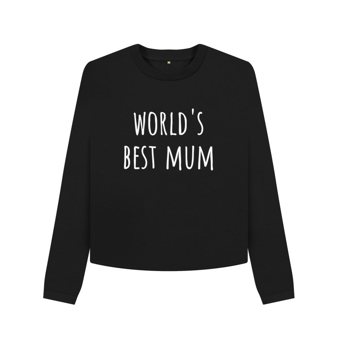 Black Printed Boxy Jumpers Front