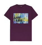 Purple Love To Live Life Tee