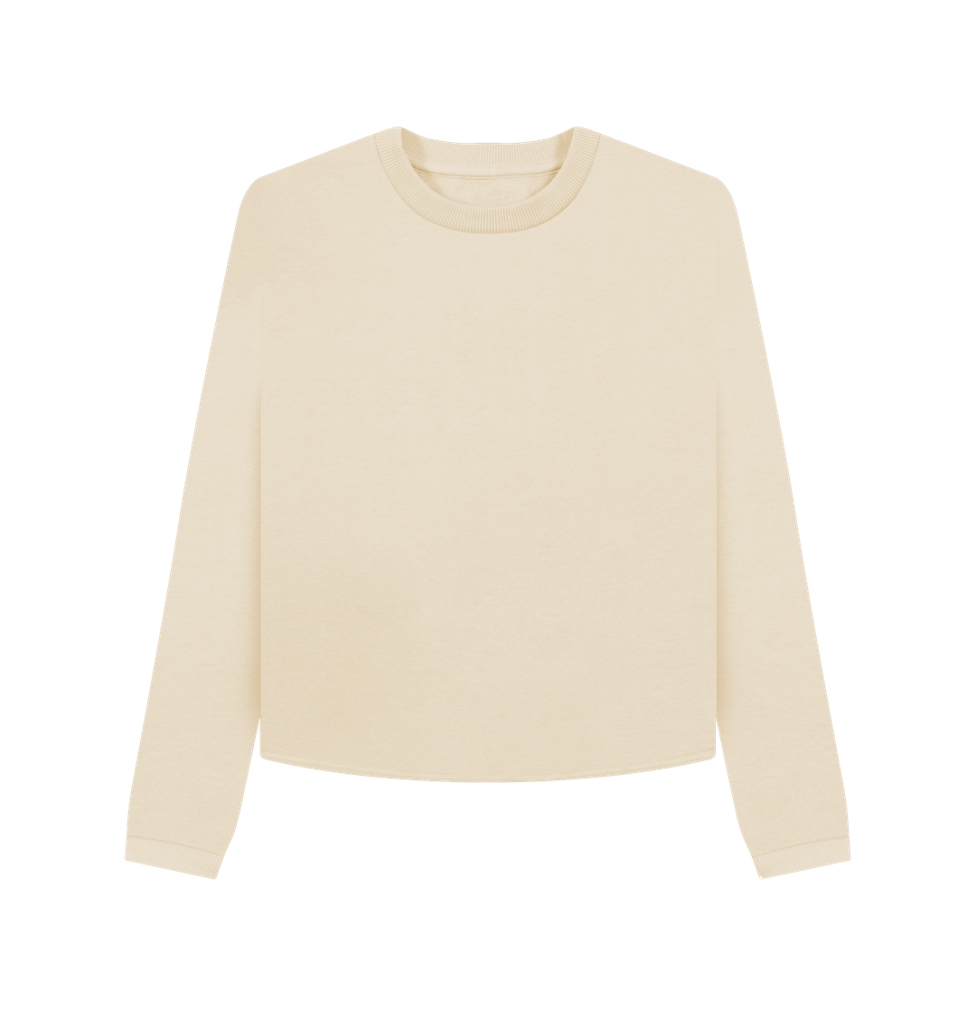 Oat Printed Boxy Jumpers Front