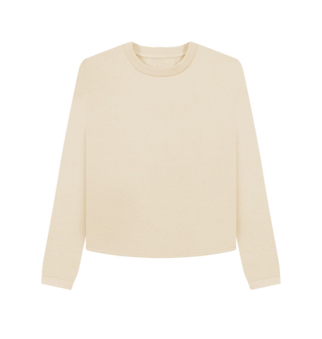 Oat Plain Boxy Jumper