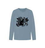 Stone Blue Squirrel Long Sleeve Tee