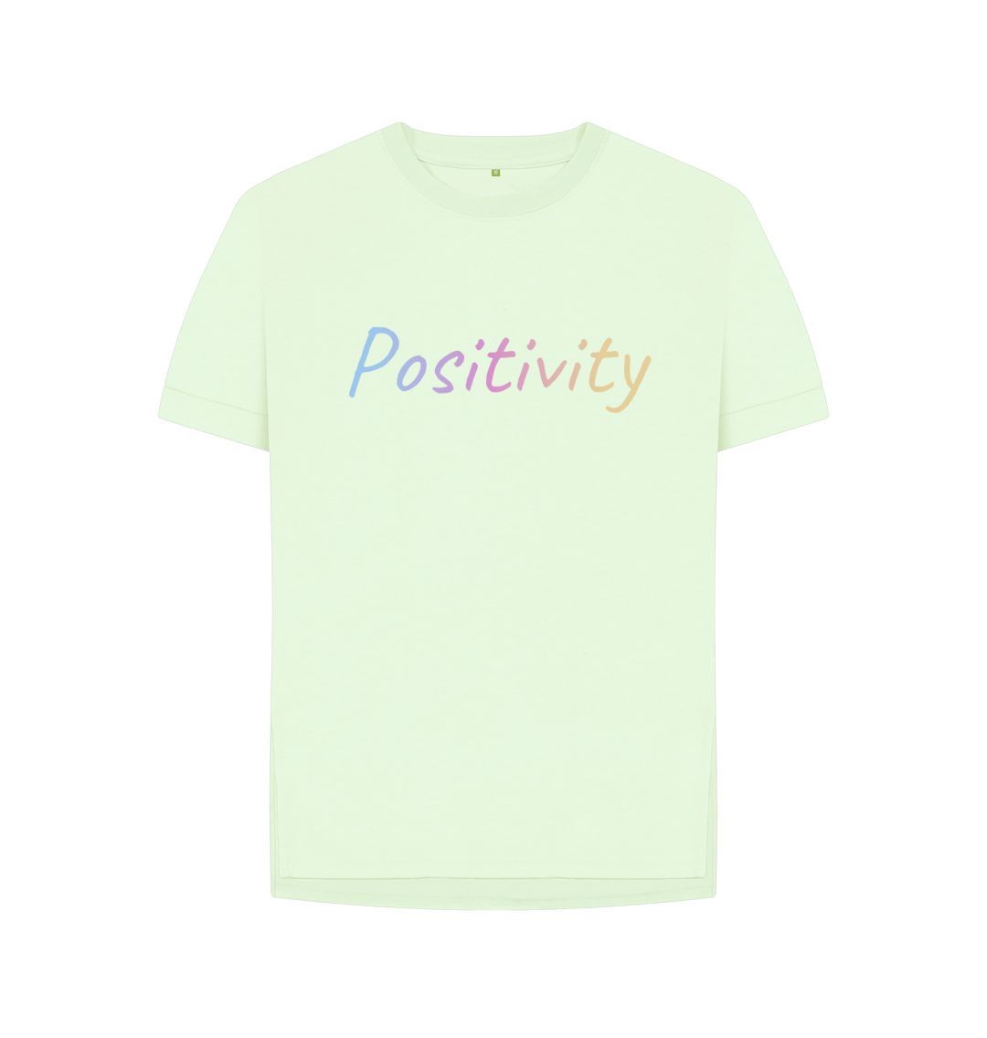 Pastel Green Positivity Tee