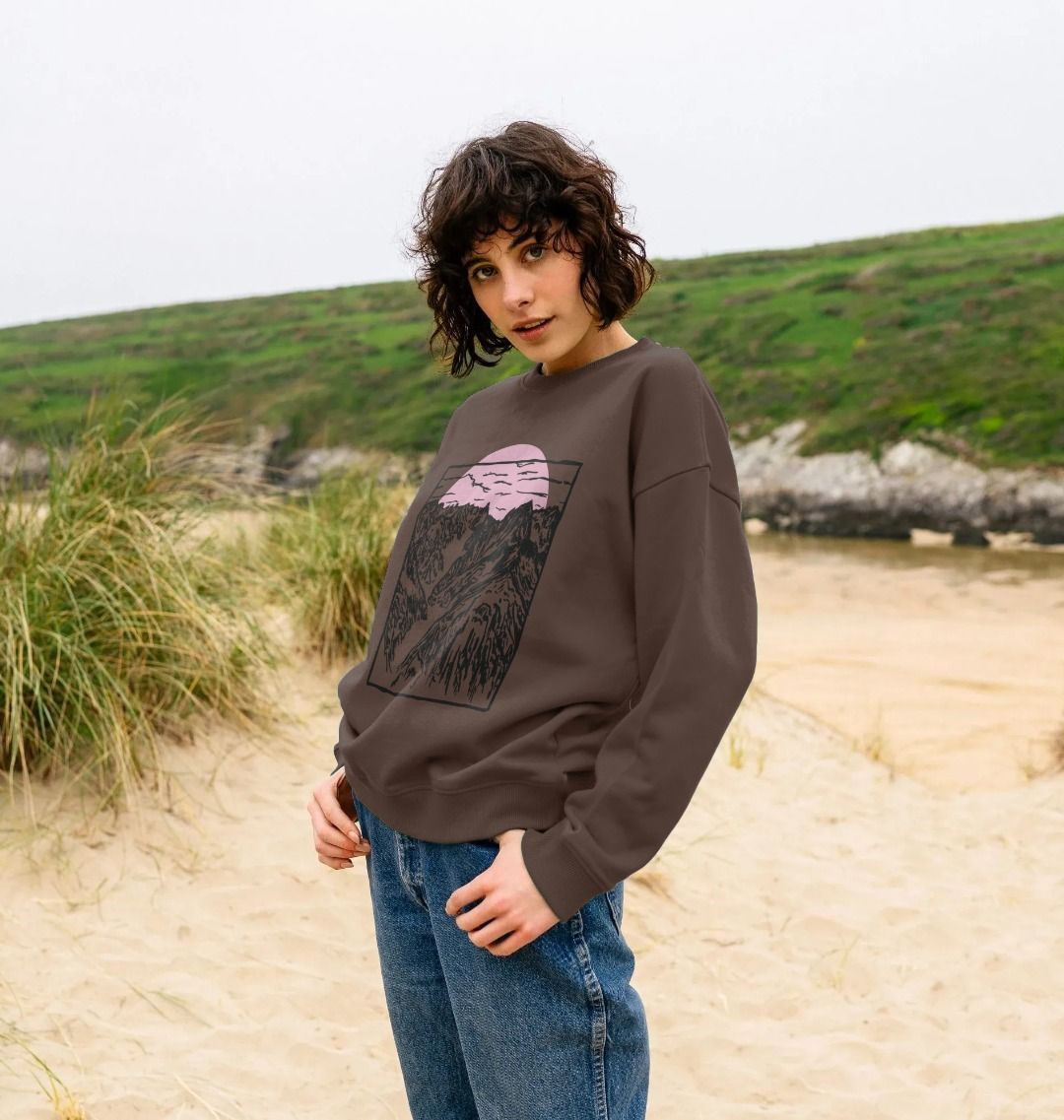 Rocky Sunset Oversized Jumper