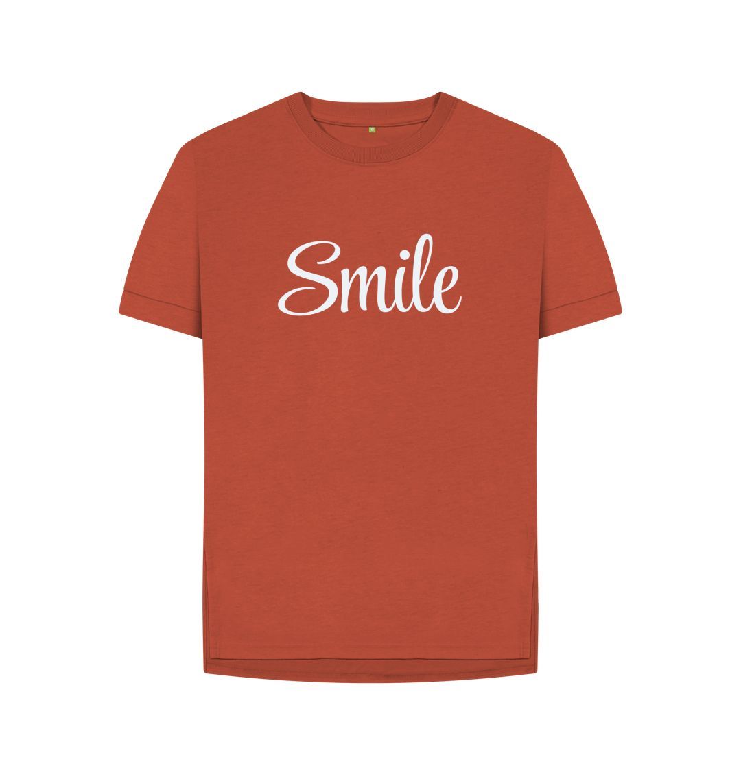 Rust Smile Relaxed Fit Tee