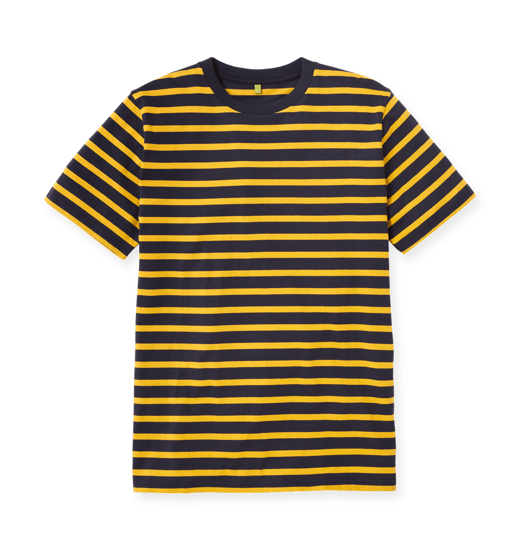 Classic striped tee shirt perfect for casual and formal occasions, featuring high-quality fabric and modern design.