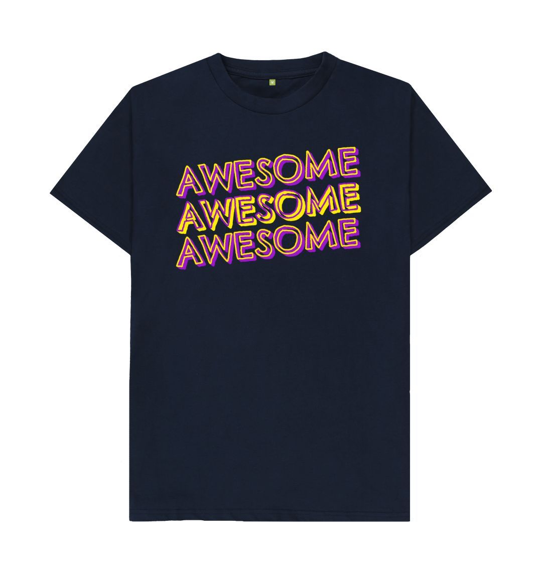 Navy Blue Awesome Tee